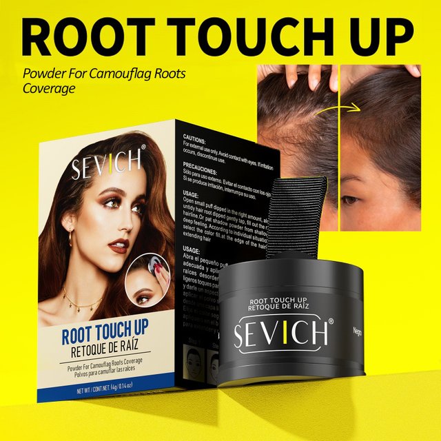 Hair Line Powder Black Root Cover Up Natural Instant Waterproof Hair Filling Repair Concealer Coverage Makeup Fluffy Hair Loss