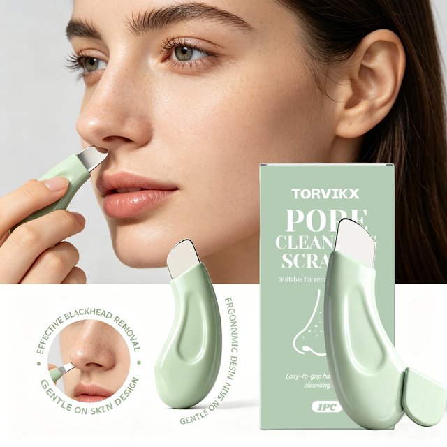 Professional Facial Skin Spatula for Deep Pore Cleansing & Blackhead Removal Easy-to-Grip Ergonomic Design Gentle Exfoliating To