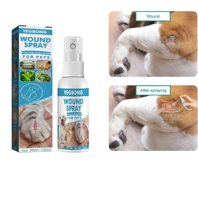 30ml Pets Anti-Itch And Itch Relief Dogs Cat Skin Healthy Care Spray Skin Care Treat Products For Itchy And Sensitive Skin