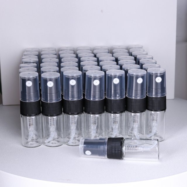 Hot Sale 50/Piece 2ml Transparent Glass Perfume Bottle Disposable Trial Bottle Mini Travel Portable Cologne Perfume Bottle