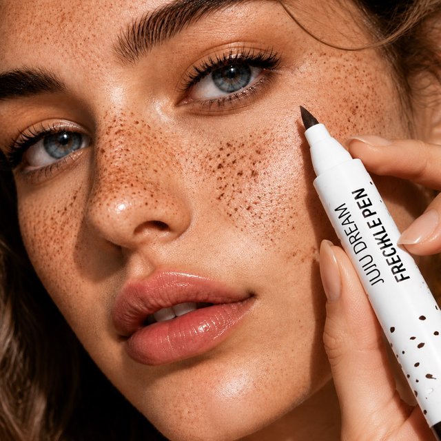 JUJU DREAM Natural Freckle Pen Waterproof Long-Lasting Fake Freckles Makeup Tool Cosmetics