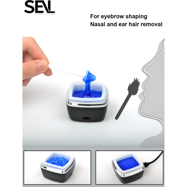 USB Wax Heater Machine Depilatory Waxing Beans Heater Nose Facial Wax Kit Depilatory Waxing Beans Heater for men and Women