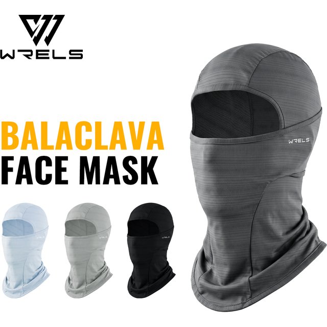 WRELS Balaclava Mask Skiing UV Protection Ice Silk Cooling Face Mask Shiesty Hood Breathable Cycling Motorcycle Tactical Bandana