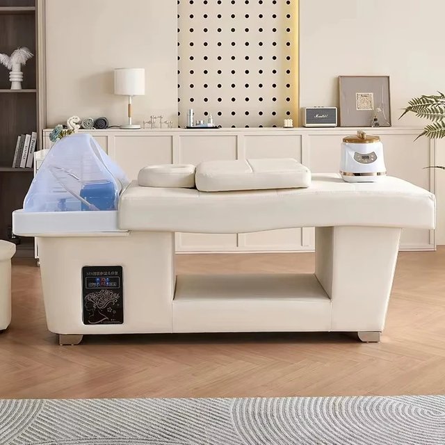 2025 New Salon Head Spa Equipment - Thai Hair Washing Massage Table Shampoo Bed