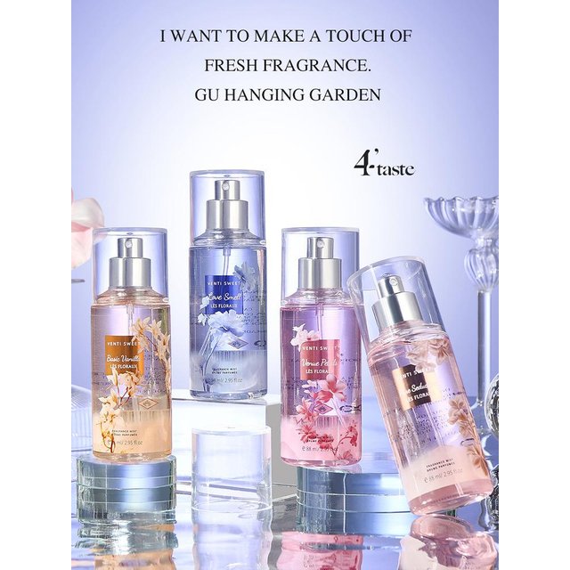 Woman Perfumes Long-Lasting Body Spray Floral Fragrance Perfume Rose Flower Jasmine Flower Vanilla Extract Scent Mild Perfume
