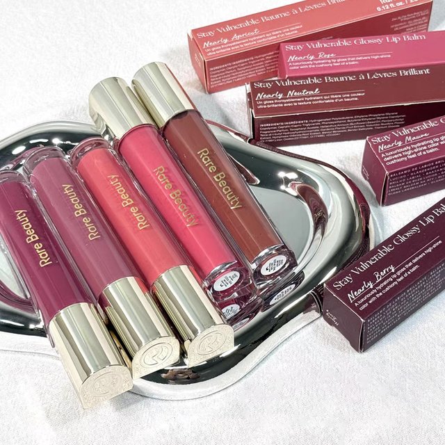 Rare Beauty Soft Pinch Tinted Lip Gloss Delight Hope Happy Wonder Lipstick Moisturizing Mirror Gloss Lip Glaze Makeup Cosmetics