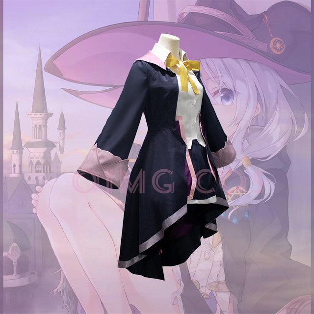Costume de cosplay de la sorcière errante, le voyage d'Elaina, uniforme de carnaval, costumes de fête d'Halloween, mascarade, anime, jeu pour femmes