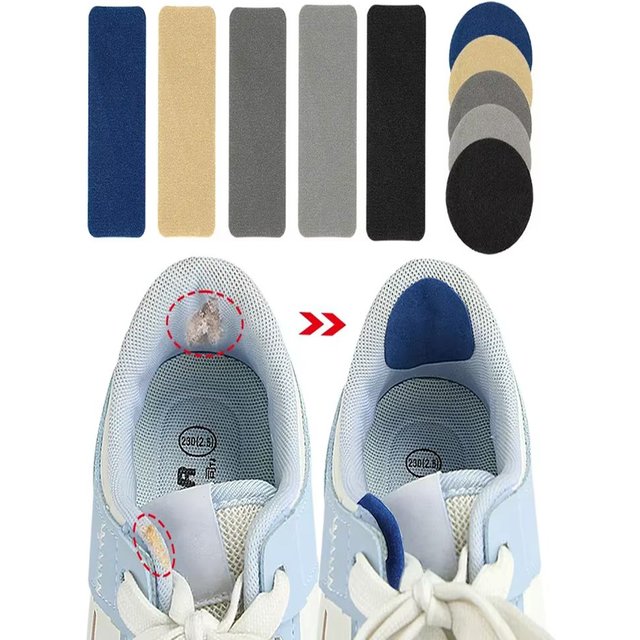 New 6Pcs Upper Repair Heel Stickers Sports Shoes Heel Anti Abrasion Patches Shoe Side Tear Repair Lining Hole Repair Foot Care
