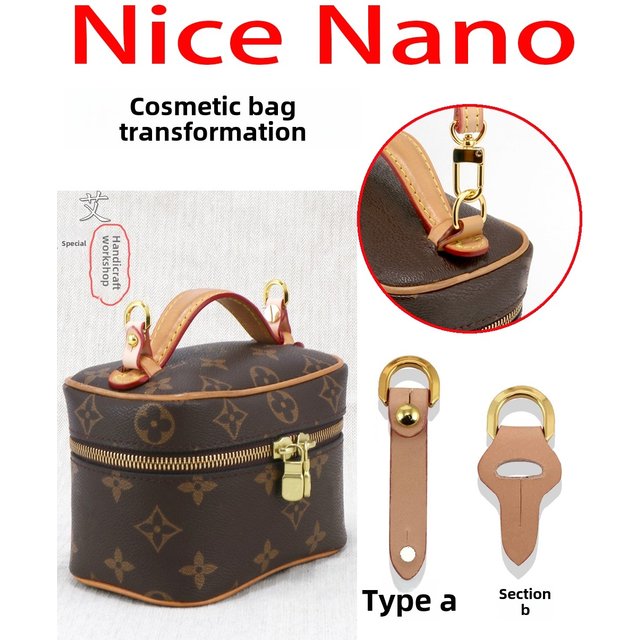 Nice Nano Makeup Bag Shoulder Strap Accessories Chain Strap Silk Scarf Bag Chain Inner Modification Accessories