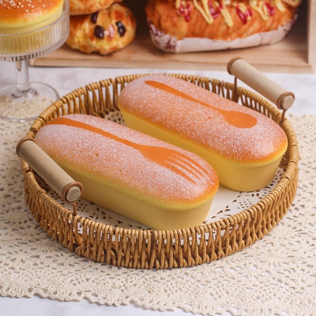 1 pièce Nouveau Modèle Créatif de Simulation de Gâteau aux Œufs Parfumé et Moelleux à Rebond Lent, Faux Jouet de Décompression à Pincer, Accessoire de Prise de Vue