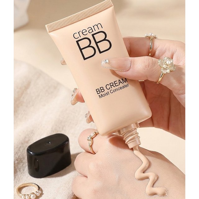 Waterproof BB Cream Concealer, Natural/Ivory Long-Lasting Foundation, Oil Control, Evens Light Beige Hides Pores,Holiday Gift