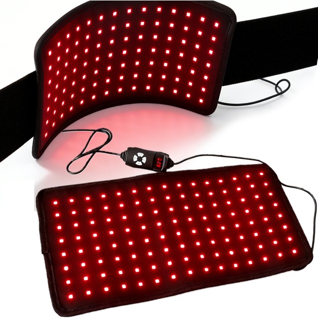 120 Beads Red Light Infrared Warm Care Belt LED Skin Care Waist Back Pad Muscle Relax Body Warm Comfort Care Heating Wrap Belt