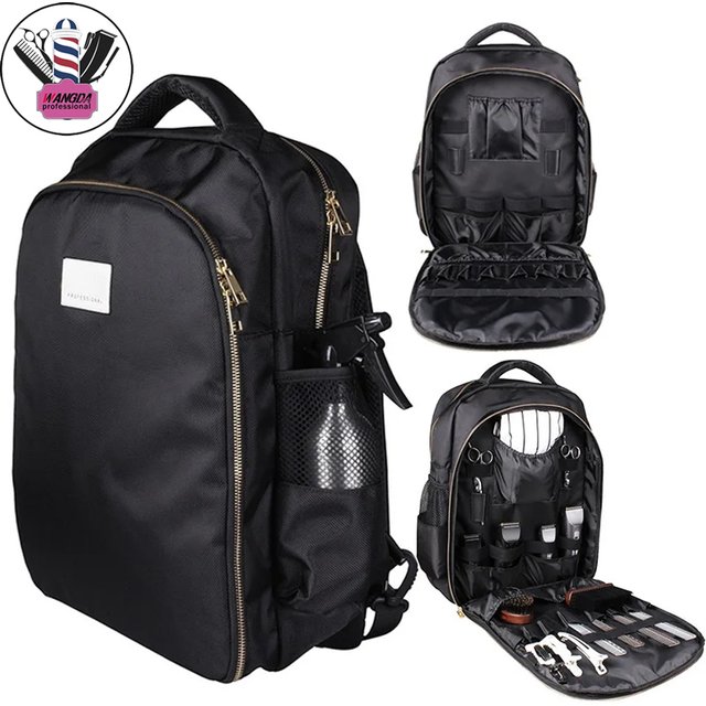 Sac à dos professionnel pour coiffeur, sac de rangement portable pour outils de barbier, sacs à ciseaux de barbier, accessoires de coupe de cheveux