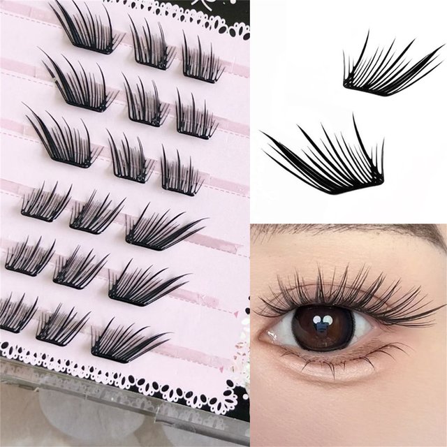 Idol Fox-style False Eyelashes Self-adhesive Lightweight Sweet Fake Eyelash Extension 7-13mm Natural Curling Perfect Eye Makeup