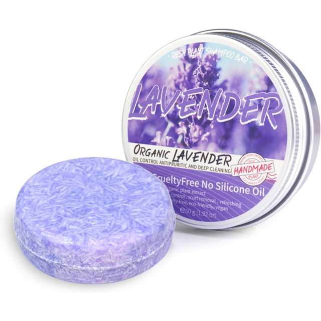 Lavender Shampoo Oil Control Refreshing Hair Smooth Oily Scalp Solution No Silicone Oil