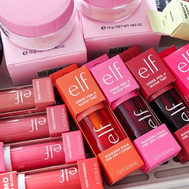 Hot Elf Brand Lip Cheek Dual Purpose Liquid Powder Blusher Multifunctional Makeup Stick & Double Headed Lipstick Set Cosmetics
