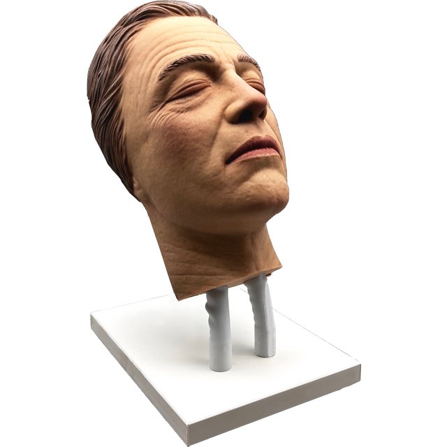 Male Realistic Injection Mannequin Face Training Model Training Head for Facial Injections Light Skin with Masculine Features