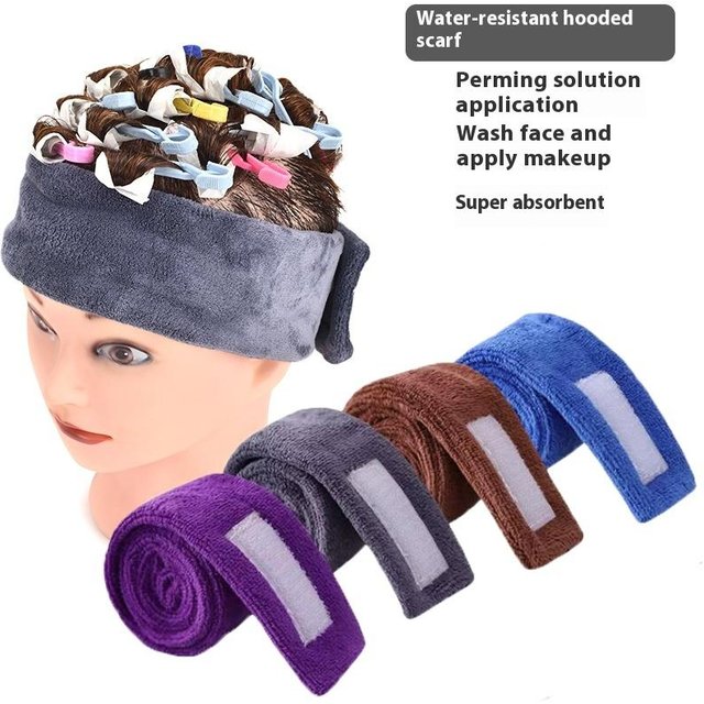 Perm Hair Headband Make Up Wrap Head Cloth Head Band Adjustable Towel Salon Hair Dyeing Absorbent Strip For Face Washing Styling