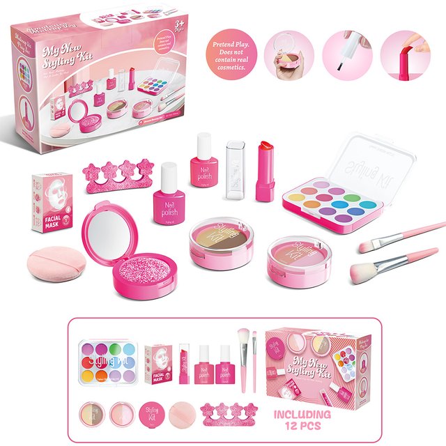 DIY Pretend Play Makeup Toys Play House Simulation Make up Cosmetics Set Educational Toys Gifts For Girls
