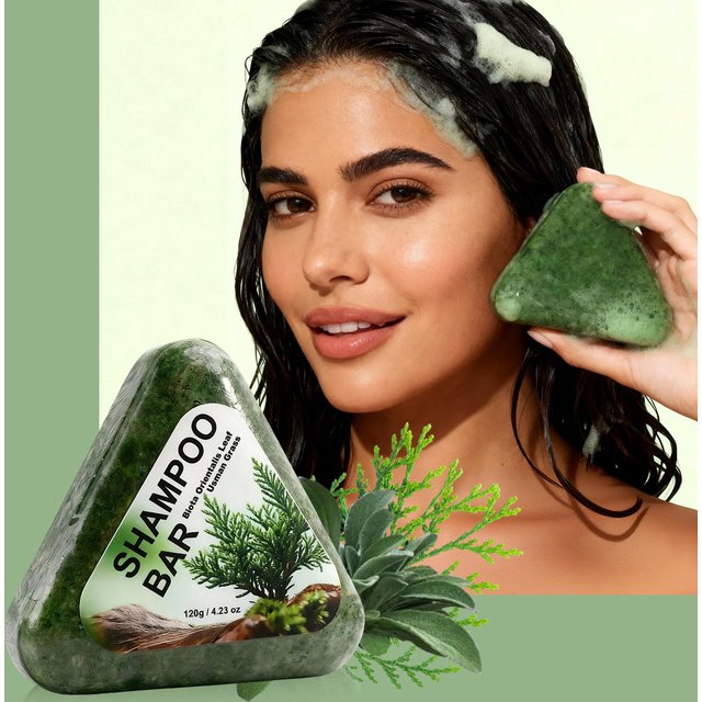 Usman Grass Shampoo Bar For Hair Growth, Anti Hair Loss, Controls Oil, Natural Organic Soap Bar