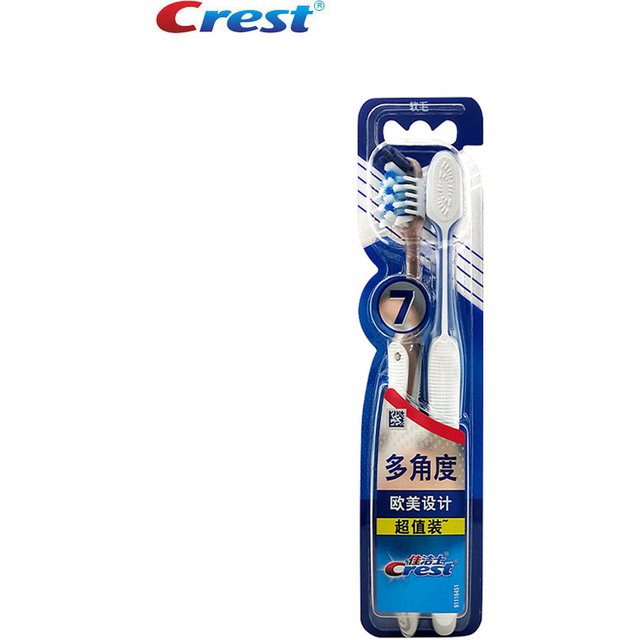 Crest Seven Effect Toothbrush Manual USA Imported Original Special Adult ProHealth Tooth Brushes Oral Care Soft Bristle 2pc/Pack