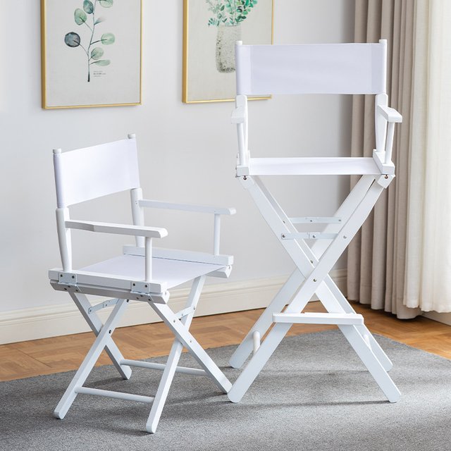 Beech director chair portable solid wood folding chair outdoor leisure chair makeup chair outdoor sketch chair bar chair fishing