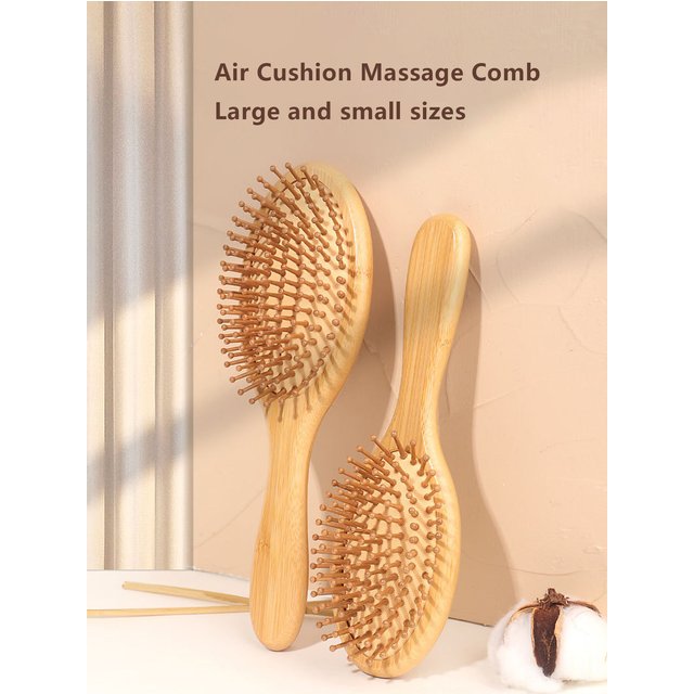 1pc Natural Wooden Hair Comb Hair Loss Scalp Massage Hair Brush Hair Care Healthy Bamboo Special for Real Hair Wigsboo Comb