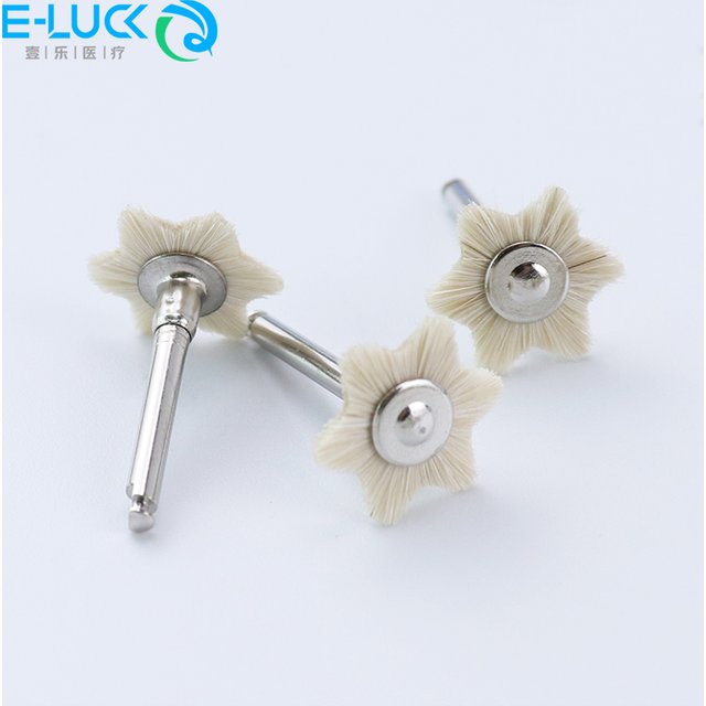 Dental Polishing Brush Laboratory Polisher Tools 2.35mm Shank Diameter Burs Goat Hair Brush Grinding Clinic Lab Tools
