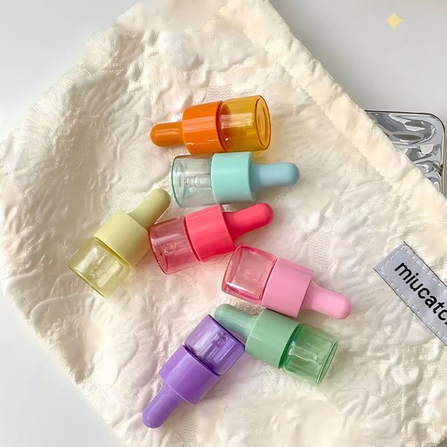 Mini flacon compte-gouttes vide en verre pour huile essentielle, avec Pipette en verre, recharge, récipient de parfum, 7 pièces/ensemble 5/10ml