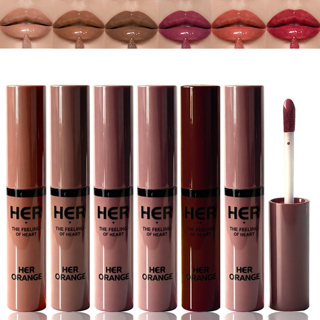 Herorange Shiny Gloss Lip Gloss Moisturizing Long Lasting Glass Lip Effect Christmas Gift