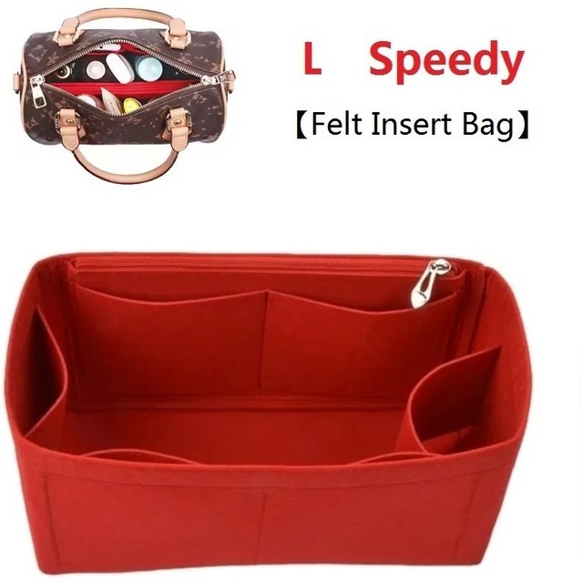 For Speedy 25 30 35 Felt Insert Bag Organizer Makeup Cosmetic Bags Travel Inner Purse Liner Portable Boston Storage Organizer