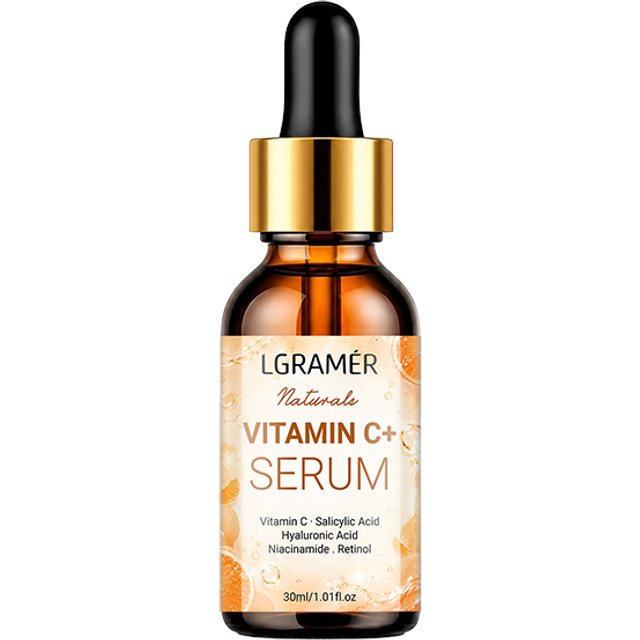 30ml/50ml Vitamin C & Retinol Facial Serum, Hyaluronic Acid Hydrating Essence, Brighten and Even Skin Tone, Anti Aging Skin Care