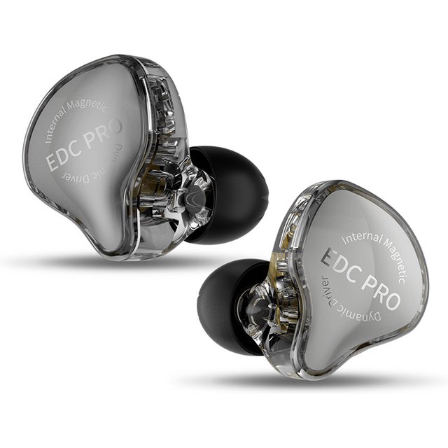 KZ EDC Pro fil écouteur grands pilotes dynamiques moniteur basse casque intra-auriculaire annulation casque avec câble Audio détachable