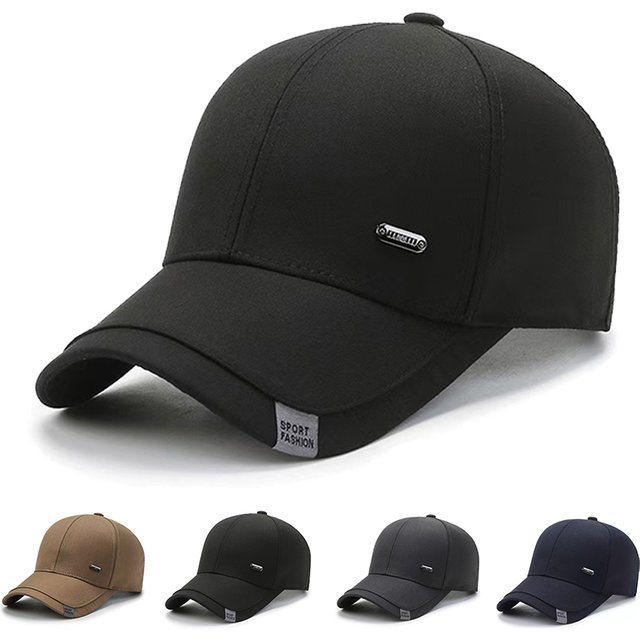 Unisex Small Iron Label Baseball Caps Spring Autumn Outdoor Adjustable Casual Hats Sunscreen Hat Sports Cap