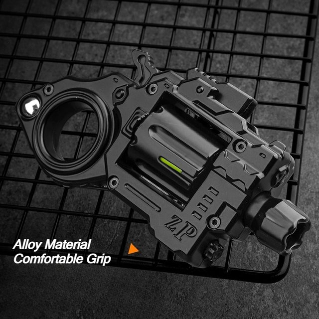 EDC Fidget Spinner Revolver Jouet en Alliage, Mini Modèle de Pistolet Métallique, Anneau de Collection, Gadget Anti-Stress, Cadeau pour Adolescents