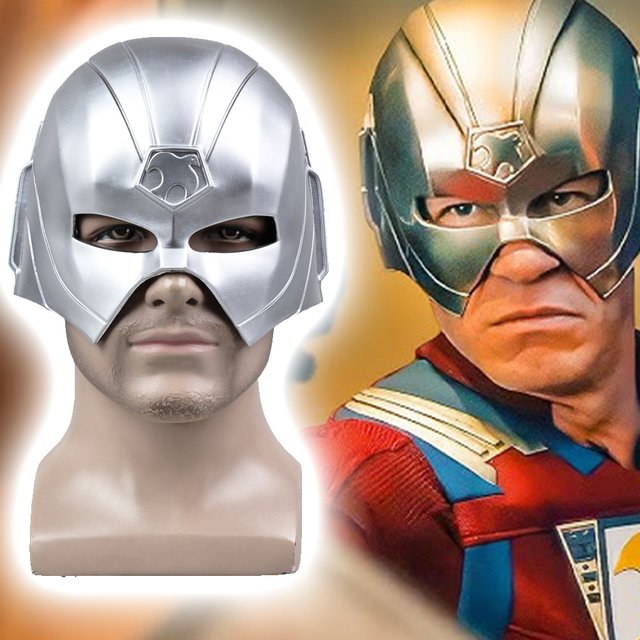 Masque de Cosplay, masque de casque de paon, équipe de Suicide, super-héros de Christopher, fête d'halloween, mascarade, accessoire de carnaval pour hommes