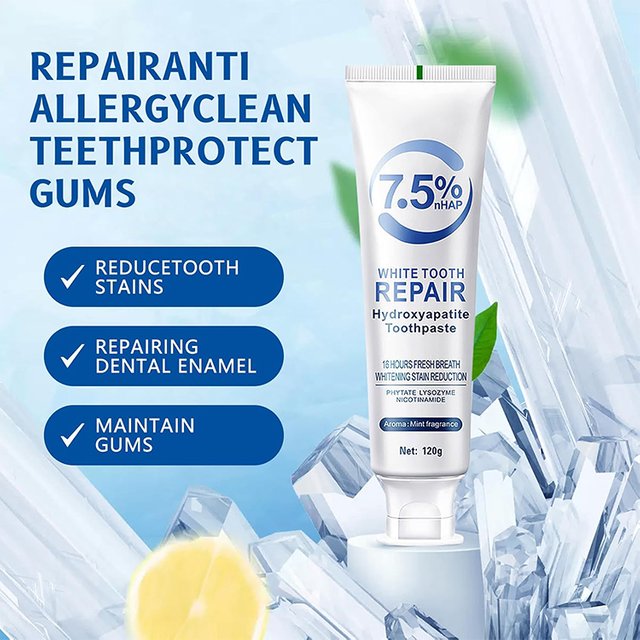 1/2Pcs Hydroxyapatite Toothpastes for Enamel Protection Tooth Strengthening Gentle Mint Fresh Breath Daily Use for Oral Health