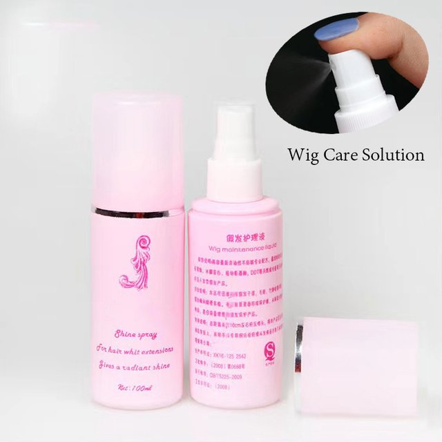 1/2PCS Synthetic Wig Care Solution Anti-frizz Anti-static Conditioner Spray Smooth Tangles Hair System Protection for Wigs