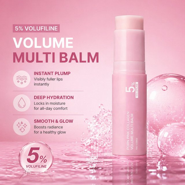 5%PDRN Collagen Volume Multi Balm Volufiline Anti-Wrinkle Firming Moisturizer Stick Face Neck Lip Multi-Use Skincare Balm