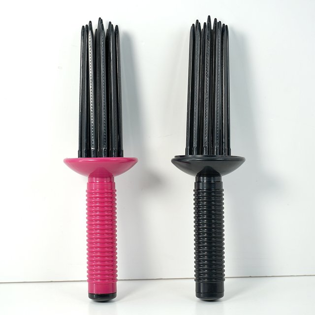 Professional Hair Fluffy Curling Roll Comb Round Hair Brush Curling Hairstyling Tools Portable Anti‑Slip Travel Curly Roll Comb