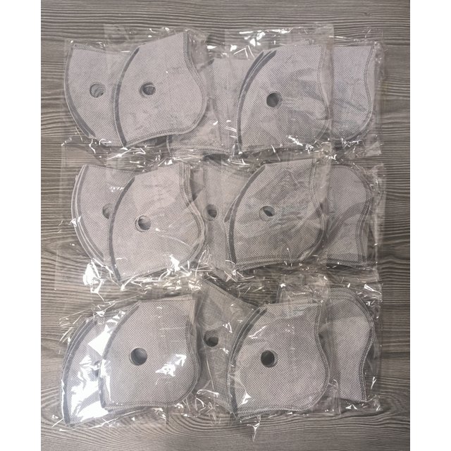 PM2.5 Active Carbon Filter Replacement Protection Anti Dust 5layers Cycling Face Masks Breathing Filter Gasket Cycling Dustproof