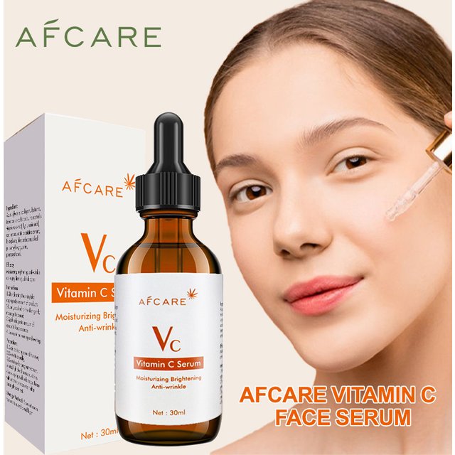 Afcare 30ML Pure Vitamin C Face Serum Natural Facial Moisturizer And Skin Firming 100% Natural Vitamin C Serum for Face