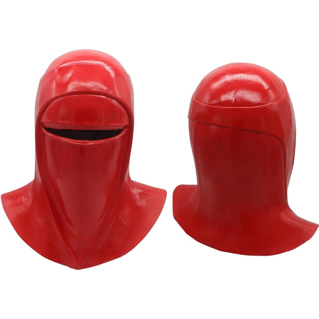 Masque de la Garde Royale de l'Empereur SW, masque en latex rouge pour la tête entière, accessoires de déguisement pour fête d'Halloween, masque de mascarade, accessoires de cosplay