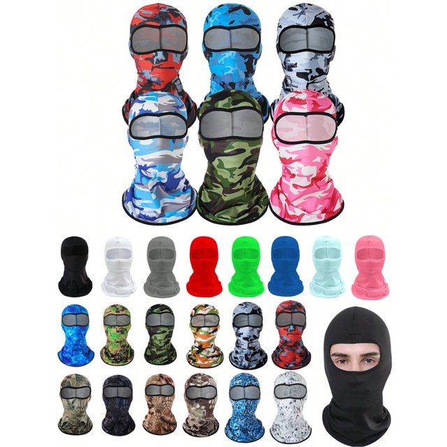 1Piece Unisex Multifunctional Balaclava Cap for Cycling Motorcycle Fishing Skiing Hiking -soft Knitted Nylon Lycra Hand Washable