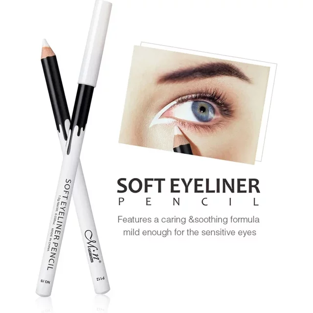 1-10 Pcs Menow P112 Silkworm Brightening White High Gloss Waterproof Eyeliner Pen Wholesale Makeup Cosmetic Gift for women