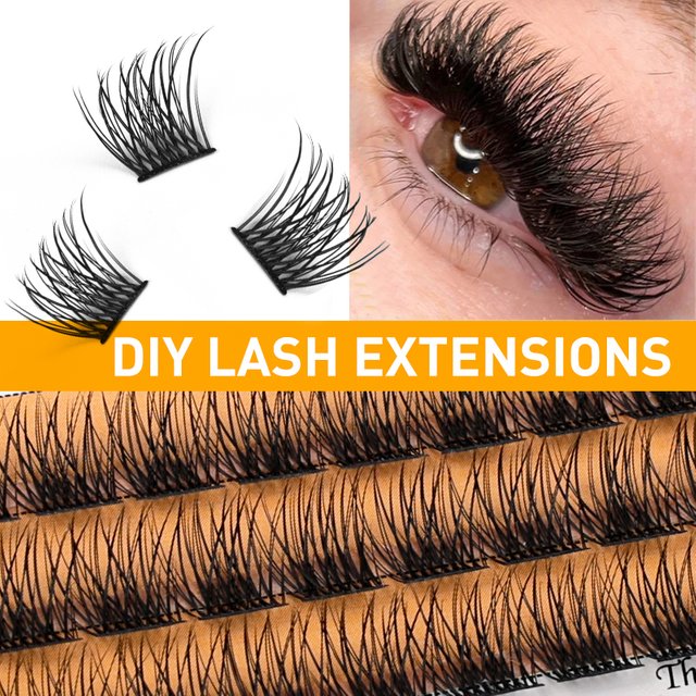 Mascara Cluster DIY 36 extensions de cils naturels Mascara personnel segmenté 3D pelucheux faux vison Mascara cilias cosmétiques
