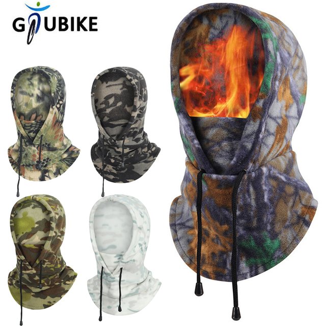 GTUBIKE Winter Warm Full Face Mask Fleece Caps Windproof Balaclava Neck Warmer Sport Ski Mask Motorcycle Cycling Neck Warmer Hat