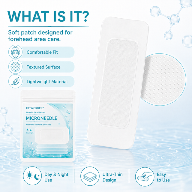 10PCS Soft Forehead Beauty Patch, Micro-Texture Care Patch For Daily Beauty Routine And Makeup Prep