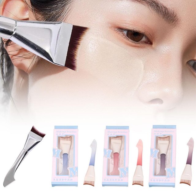 High-quality Bristles Easy to Clean Maintain Make-up Brush Crescent Foundation Make-up Brush Ultra-thin Fitting Make-up Brush