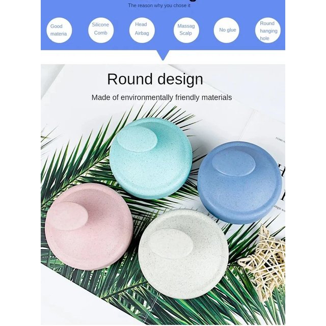 Masseur De cuir Chevelu En Silicone Souple, Pour cuir Chevelu Sensible, Douche, Brosse De Soins Capillaires, adapté Aux Voyages